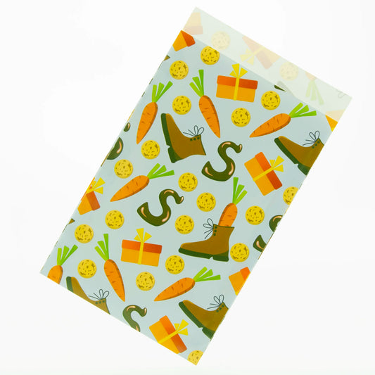 Santa Claus Bag Modern – Gift Bag with Block Motif – 12x19 cm, 17x25 cm, 23x31.5 cm