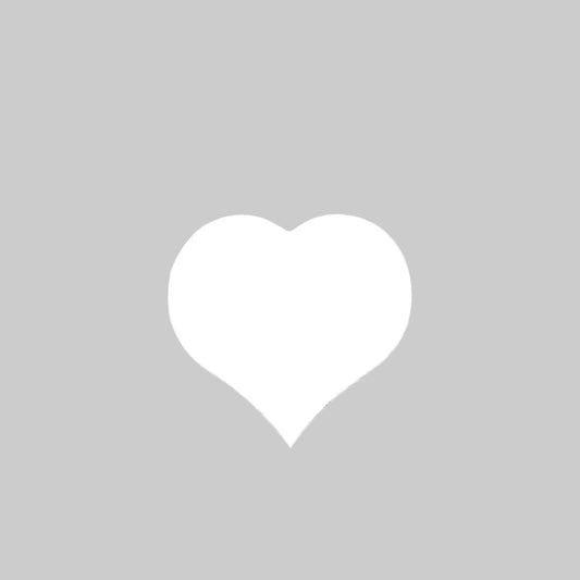 Sluitsticker Hart Wit - Kadopapier.net