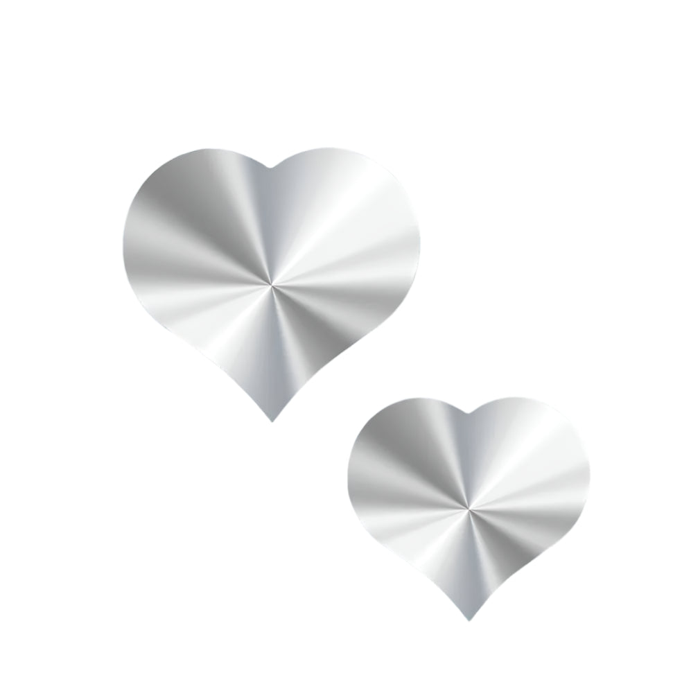 Sluitsticker Hart Zilver - Kadopapier.net