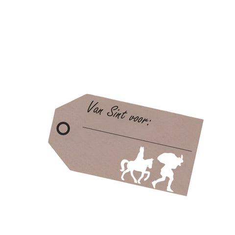 Sticker Sintlabel Kraft - Kadopapier.net