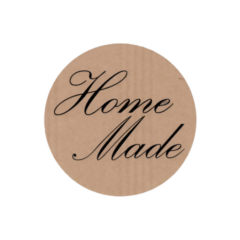 Sticker kraft Home Made - Kadopapier.net