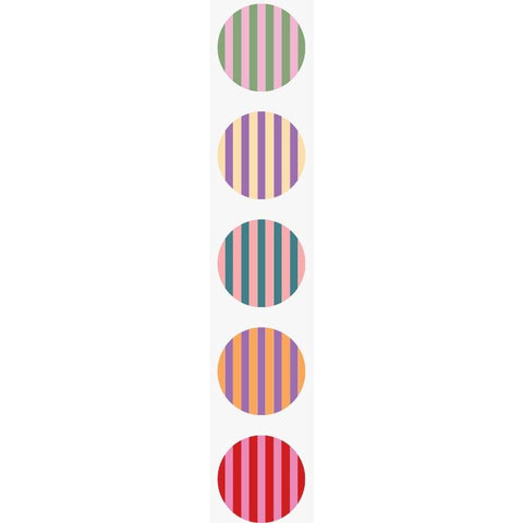 Happy Stripes Mix Labels – 250 Pieces 