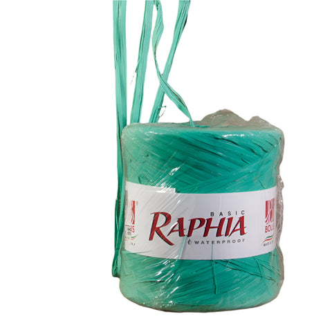 Synthetische raffia Aqua - Kadopapier.net