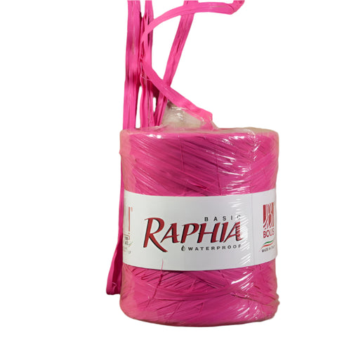 Synthetische raffia Fuchsia - Kadopapier.net