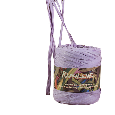 Synthetische raffia Lavendel - Kadopapier.net