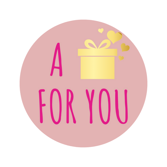 Ein Geschenk für Dich | gold/pink | 250Stk. -Sticker-Etikett-