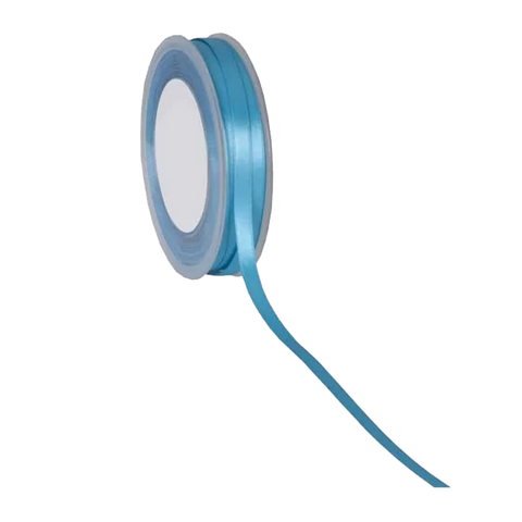 Turquoise Satijnlint 3-38mm / 25-50m - Kadopapier.net