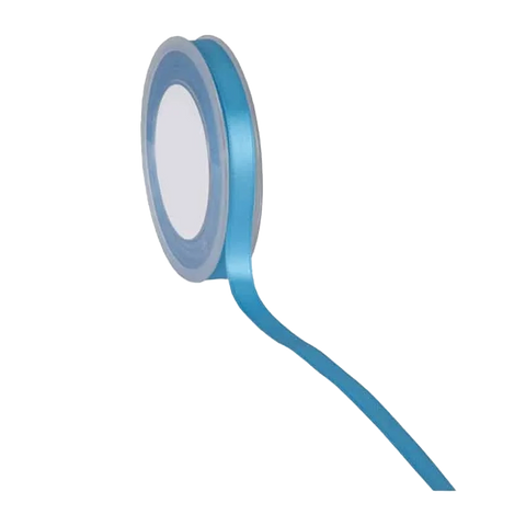 Turquoise Satijnlint 3-38mm / 25-50m - Kadopapier.net