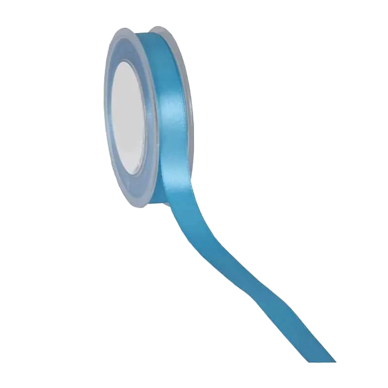 Turquoise Satijnlint 3-38mm / 25-50m - Kadopapier.net