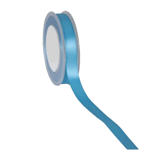 Turquoise Satijnlint 3-38mm / 25-50m - Kadopapier.net