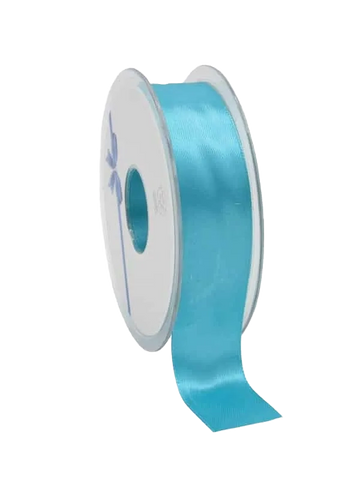 Turquoise Satijnlint 3-38mm / 25-50m - Kadopapier.net