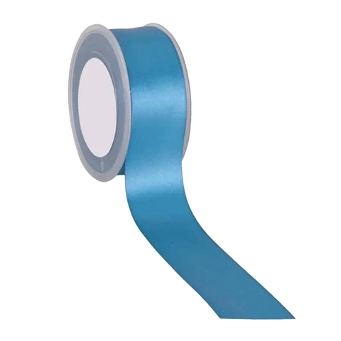 Turquoise Satijnlint 3-38mm / 25-50m - Kadopapier.net
