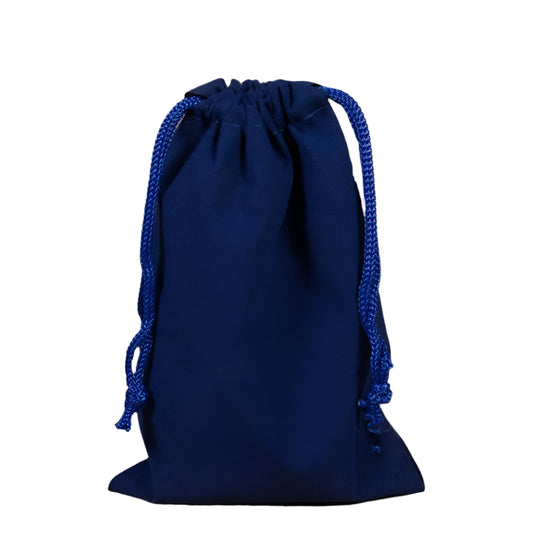 Velours sieradenzakje Blauw - Kadopapier.net