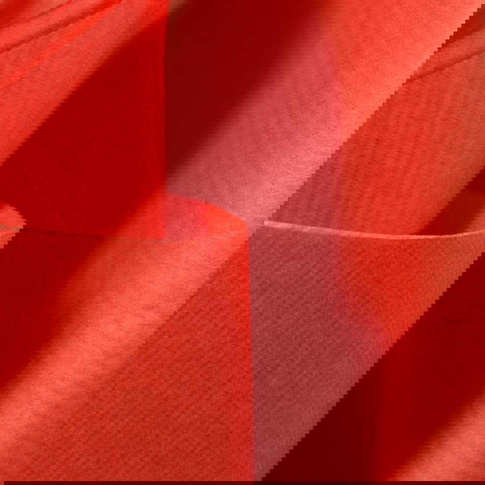 Vloei met Kraftstreepje Rood - Kadopapier.net