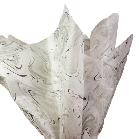 Vloeipapier Marmer Zwart - Kadopapier.net