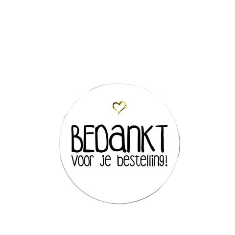 Webshop Etiket Wit - Kadopapier.net