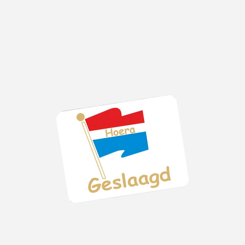 Wensetiket Geslaagd - Kadopapier.net