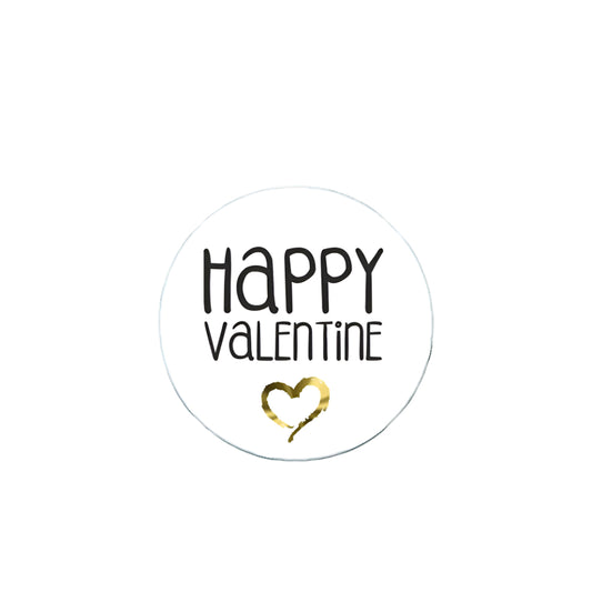 Wensetiket Happy Valentine - Kadopapier.net