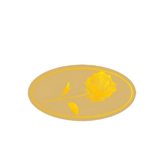 Wensetiket Roos Goud - Kadopapier.net