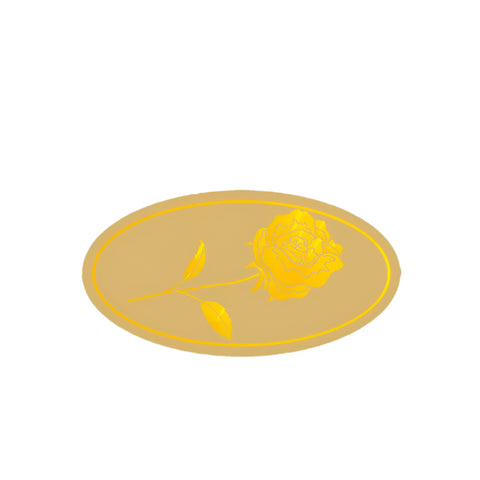 Wensetiket Roos Goud - Kadopapier.net