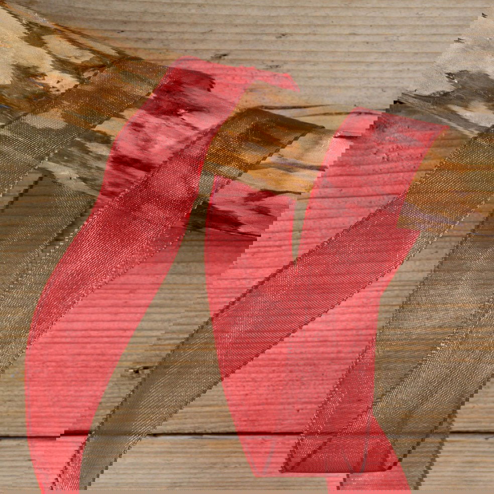 Wired organzalint Wijnrood - Kadopapier.net