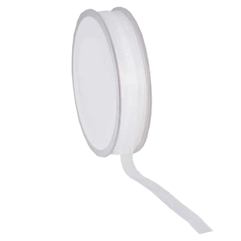 Wit Organza lint - Kadopapier.net