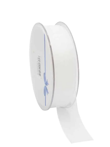Wit Organza lint - Kadopapier.net