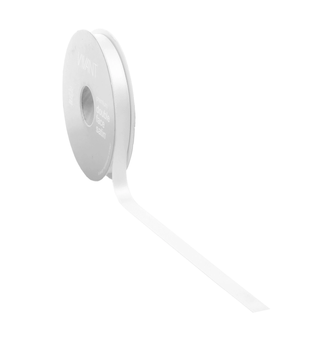 Wit Satijnlint 3-38mm / 25-50m - Kadopapier.net