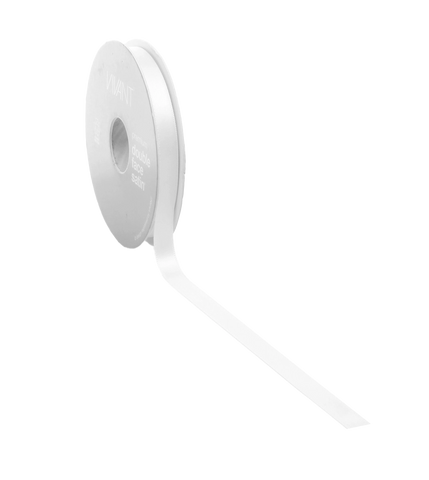 Wit Satijnlint 3-38mm / 25-50m - Kadopapier.net