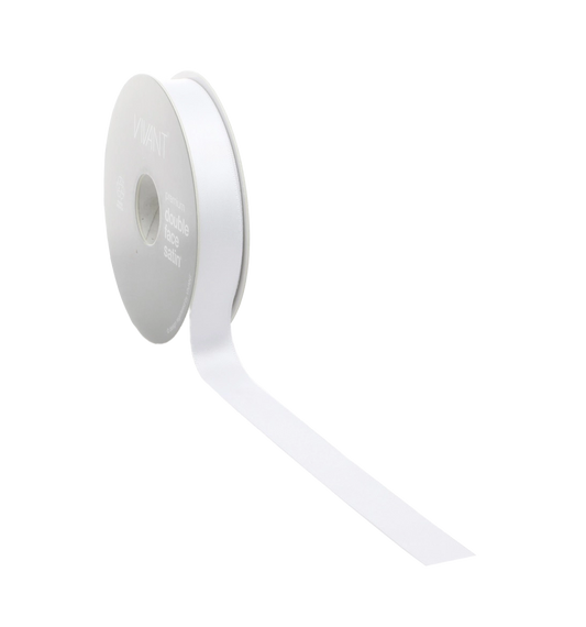 Wit Satijnlint 3-38mm / 25-50m - Kadopapier.net