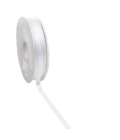 Wit Satijnlint 3-38mm / 25-50m - Kadopapier.net