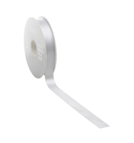 Zilvergrijs Satijnlint 3mm - 38mm, 25-50m - Kadopapier.net