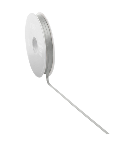 Zilvergrijs Satijnlint 3mm - 38mm, 25-50m - Kadopapier.net