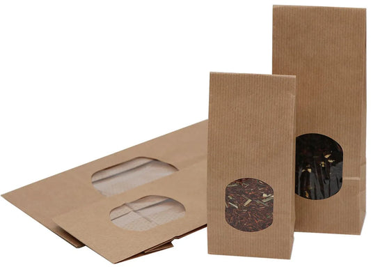 Paper Bag with Window - 100 Pieces