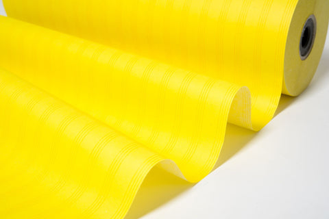 Geel met Streepjes Vloeipapier Rol - 38gr/m2 | 315 meter