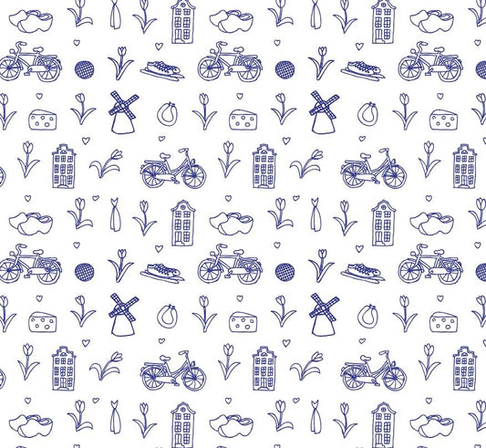 Wrapping paper Holland - 30 to 100 cm | Dutch Packaging 80 Grams