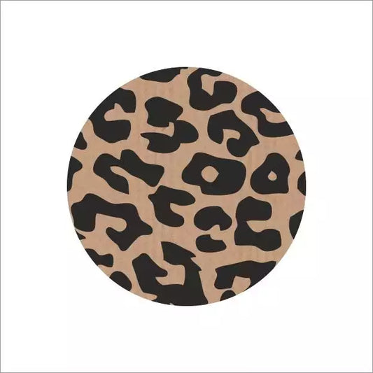 Wish Label Panther Print Kraft -Sticker-Label-