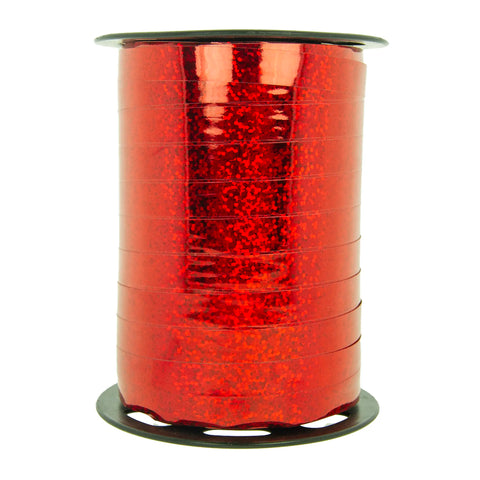 Iridescent Curling Ribbon Hard Pink > 10mm x 250m