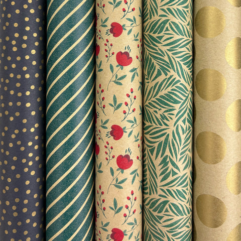 RIO FSC – Gras-/Kraftpapier – 70 cm x 2 m – 5 Rollen